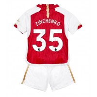Camiseta Arsenal Oleksandr Zinchenko #35 Primera Equipación Replica 2023-24 para niños mangas cortas (+ Pantalones cortos)